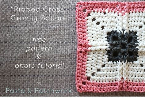 Cross Granny Square, Sunburst Granny Square, Granny Square Haken, Crochet Gratis, Crochet Blocks, Treble Crochet Stitch, Crochet Granny Square, Crochet Square Patterns, Granny Squares Pattern