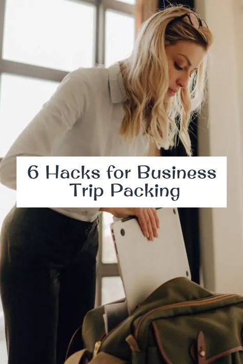 Here are six hacks to make business trip packing stress-free. What To Pack For A Work Trip, Pack For Business Trip Woman Carry On, Packing For A Work Trip, Work Trip Essentials, Work Trip Packing List Woman, Overnight Work Trip Packing, 4 Day Work Trip Outfits, 2 Day Business Trip Packing List, 4 Day Business Trip Packing List