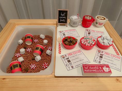 Flisat Christmas, Christmas Cookie Sensory Bin, Holiday Treat Recipes, Holiday Treats Recipes, Toddler Sensory Bins, Preschool Christmas Activities, Preschool Christmas Crafts, Christmas Sprinkles, Toddler Sensory