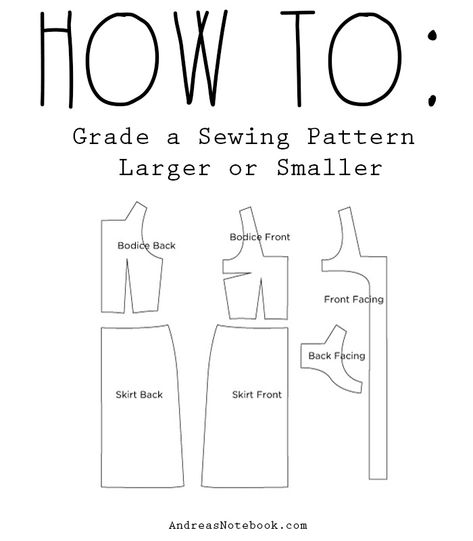 How To Size Up A Sewing Pattern, Fat Quarter Projects, Pattern Grading, Sewing Alterations, Fitting Clothes, Beginner Sewing Projects Easy, Pattern Drafting, Sewing Projects For Beginners, Sewing Skills