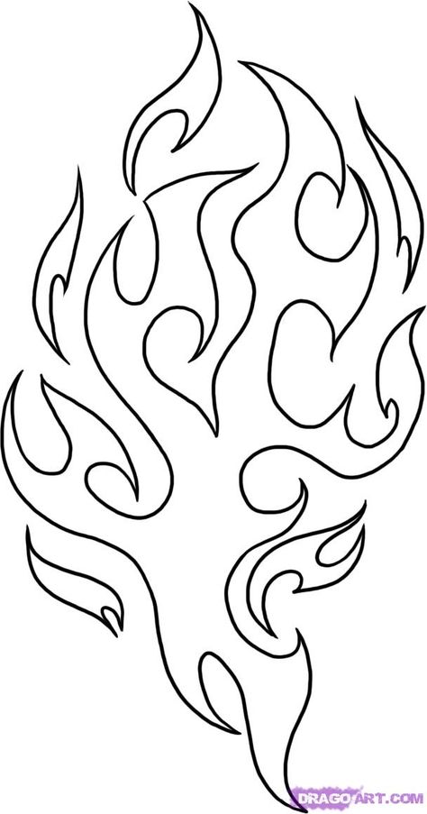 flame pattern wirework Drawing Flames, Flame Tattoos, Flame Art, Stencil Templates, Airbrush Art, Tattoo Pattern, Tattoo Stencils, Skull Art, Pyrography