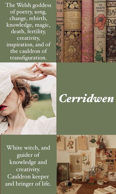 Celtic Goddess Aesthetic, Welsh Gods And Goddesses, Celtic Mythology Aesthetic, Welsh Paganism, Welsh Deities, Celtic Woman Aesthetic, Ceridwen Goddess, Cerridwen Aesthetic, Welsh Witchcraft