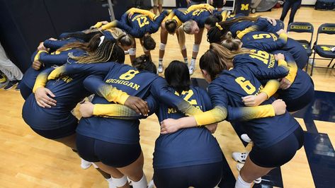 University Of Michigan Volleyball, Michigan Volleyball, Layla Robinson, College Goals, Michigan M, Volleyball Team, Match 3, Go Blue, University Of Michigan