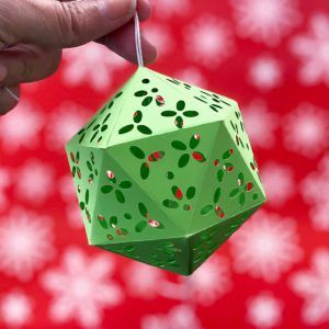 How to Make a 3D Paper Ornament - 100 Directions 3d Paper Christmas Ornaments, Plaid Nail Art, Paper Christmas Ornaments, Paper Balls, 3d Svg, Christmas Projects Diy, Paper Ornaments, Wood Slice Ornament, Painted Ornaments