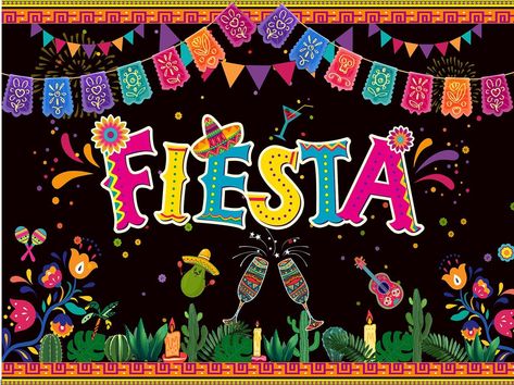 Fiesta Theme Backdrop, Mexican Backdrop, 2x2 Picture Id, Festival Birthday Party, Studio Booth, Mexican Festival, Spanish Classroom Decor, Fiesta Theme, Festival Birthday