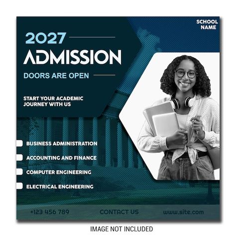 PSD admission open posters and banners f... | Premium Psd #Freepik #psd #college-poster #educational-poster #school #education Educational Banner Design, Online Learning Creative Ads, College Admission Poster, College Poster, Admissions Poster, Poster School, University Admissions, Admission Open, Educational Poster