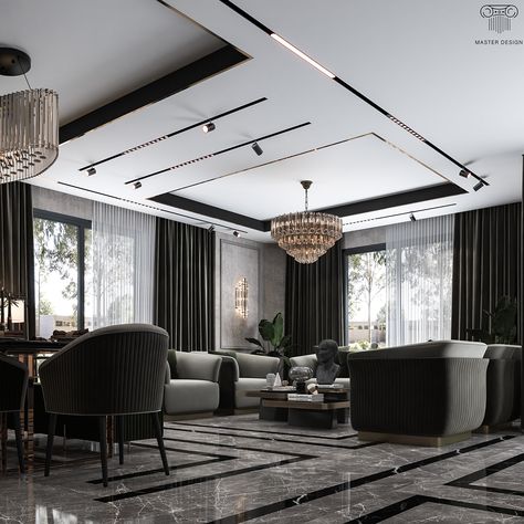 Neoclassic Reception, Contemporary Ceiling Design, Classic Reception, Luxury Ceiling Design, Interior Ceiling Design, Ceiling Design Living Room, Interior Design Software, Ceiling Design Modern, Ceiling Design Bedroom