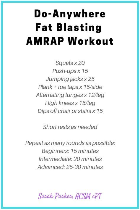 Fat Burning Home Workout, Fitness Accountability, Crossfit Workouts At Home, Amrap Workout, Workout Hiit, At Home Workouts For Women, Workouts For Women, Gym Weights, Gym Workouts Women