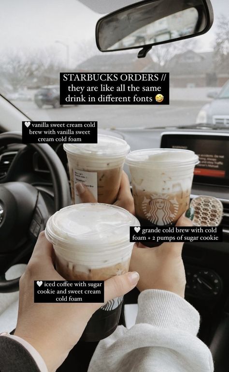 Starbucks Coffee Not Too Sweet, Best Birthday Starbucks Drinks, Hot Coffee Starbucks Orders, Starbies Drinks, Starbucks Drink Menu, Coffee Orders, Starbucks Latte, Starbucks Secret Menu Recipes, Cold Starbucks Drinks