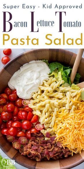 Salad For Parties, Easy Quick Dinner, Blt Pasta Salad, Tomato Pasta Salad, Bacon Lettuce Tomato, 15 Minute Dinners, Blt Pasta, Resep Pasta, Blt Pasta Salads