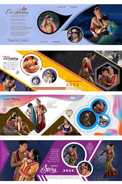 Wedding Poster Design, Album Design Layout, Indian Wedding Album Design, Wedding Album Cover Design, Wedding Photography Album Design, Wedding Album Cover, Wedding Album Templates, Psd Free Photoshop, Photobook Layout