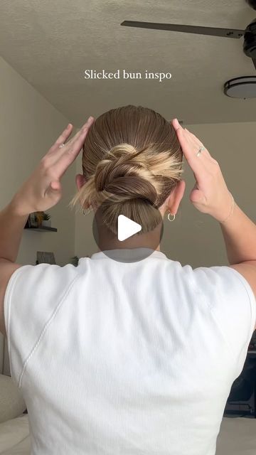 Hannah Mae on Instagram: "Comment HAIR below to receive a DM with the link to shop my slick back essentials on LTK ✨

https://liketk.it/4NAIs

Fav new slicked bun 🫶🏼#hairtutorial #easyhairstyles #slickedbackhair #slickback #slickedbun #cutehairstyles #easyhair #fyp #fav #beauty" Slick Side Part Bun, How To Do A Slick Back Bun, Spiky Bun, Hannah Mae, Slick Back Bun, Low Bun Hairstyles, Slick Back, Slicked Back Hair, Low Bun