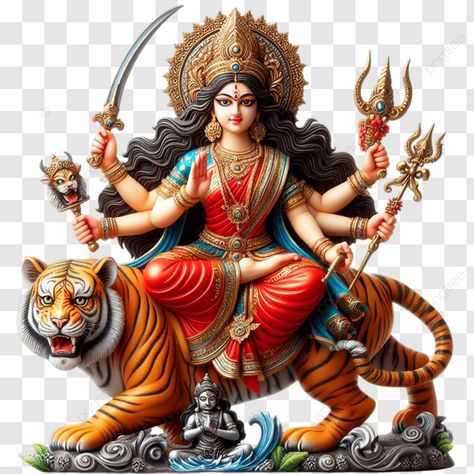 Maa Durga Png, Durga Maa Images, Vijayadashami Images, Navratri Png, Durga Matha, Durga Puja Image, Bike Stickers Design Ideas, Maa Saraswati, Maa Image