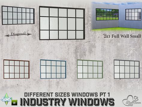 Sims 4 Industrial, Industrial Windows, Sims Community, Electronic Art, Free Sites, The Sims Resource, Sims Resource, The Sims, Sims 4