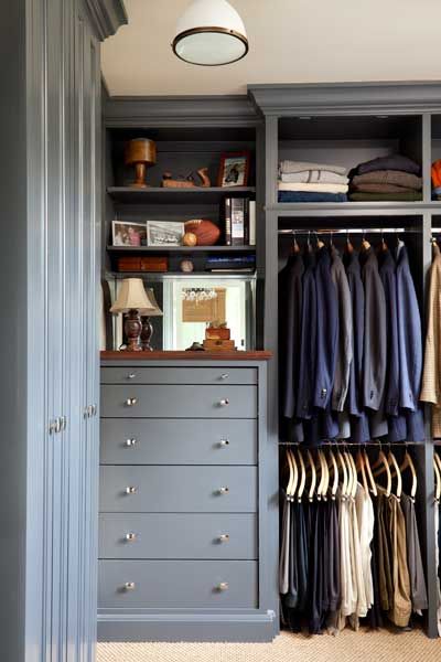 Handsome closet | Mike Hammersmith General Contracting, Interior Design: Debbie Cummins, Photos: Emily Followill Photography Organized Closet, Dressing Room Closet, Walking Closet, Armoire Dressing, Big Closets, Real Estat, Men Closet, Dekorasi Kamar Tidur, Dream Closets