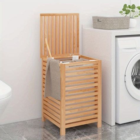 Faster shipping. Better service Wooden Laundry Basket, Laundry Basket Storage, Laundry Basket With Lid, Laundry Hamper With Lid, Large Laundry Basket, Laundry Basket Organization, Laundry Bin, Clothes Hamper, Basket Organization