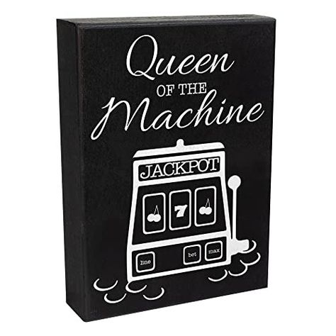 Amazon Idea For Mother's Day, Gambling Gift, Handmade Signs, Slot Machines, Gifts Sign, Home Decor Signs, Grandparent Gifts, Casino Slots, Wood Gifts