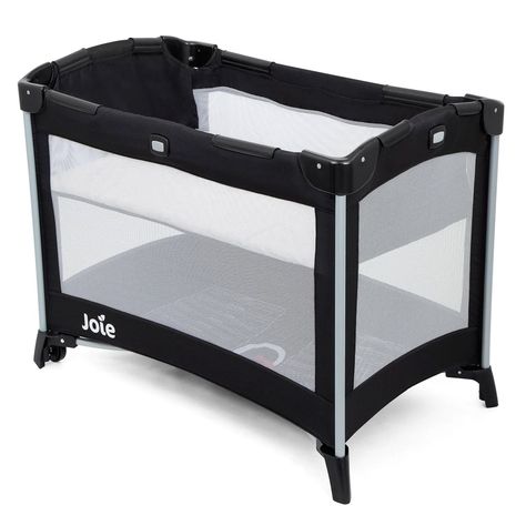 Stylishly simple (or should that be simply stylish), the Kubbie Travel Cot from Joie is an ideal resting place for your little one. Whether at home or away, the Kubbie will keep your child contained safely whilst they sleep or play.   With a compact, contemporary design, the Kubbie is perfect for small spaces and can easily be folded down and stowed in its very own travel bag, making transportation a doddle.   For very small babies, the Kubbie comes complete with a raised bassinet to help prevent back pain from constantly bending low to pick baby up. Other features on offer come in the form of two integrated wheels and a durable mesh lining which encourages better ventilation and visibility. Bedside Crib, Cot Mattress, Baby Nap, Pack And Play, Travel Crib, Travel Cot, Baby Co, Mattress Dimensions, Toddler Furniture