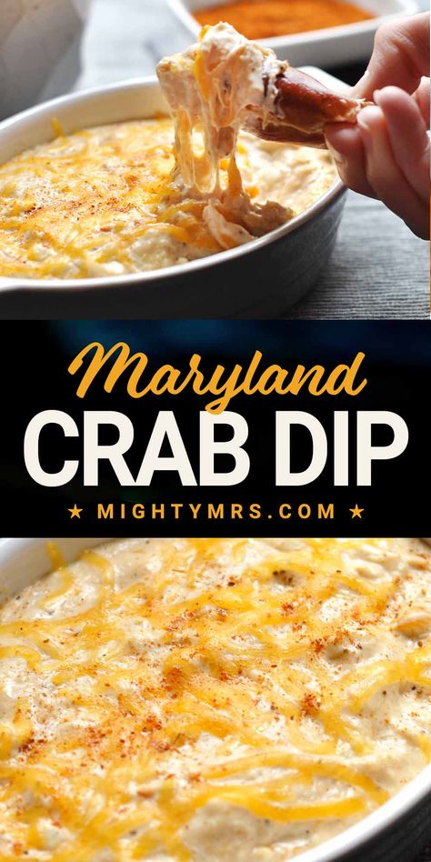 Warm Crab Dip, Maryland Crab Dip, Pretzel Nuggets, Hot Crab Dip Recipe, Creamy Crab Dip, Bread Chips, Jumbo Lump Crab, Appetizers Easy Dips, Seafood Dip