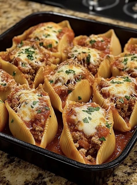 health meal, low carbs meals, keto meal Meatball Stuffed Pasta Shells, Stuffed Shells Tipsy Housewife, Shells Recipe Stuffed, Freezing Stuffed Shells, Beef Stuffed Shells With Ricotta Filling, Stuffed Shells With Ground Beef No Ricotta, Stuffed Ricotta Shells With Meat Sauce, Stuffed Shell Recipes Ricotta, Meat Filled Stuffed Shells