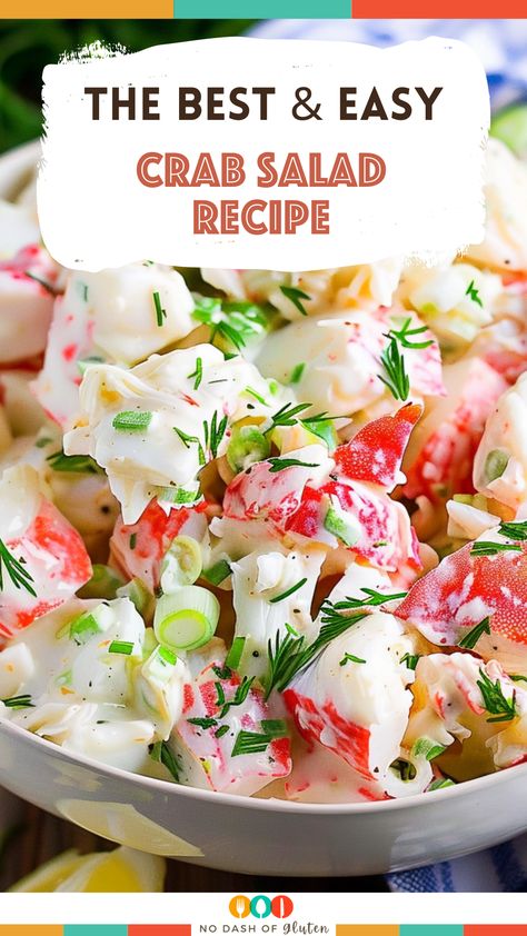 Crab And Celery Salad, Crabmeat Pasta Salad, Simple Crab Salad, Crab Salad Dressing, Artificial Crab Salad, Easy Crab Salad Recipe, Crabmeat Salad Recipe, Crab Salad Recipe Easy Healthy, Easy Crab Salad Simple