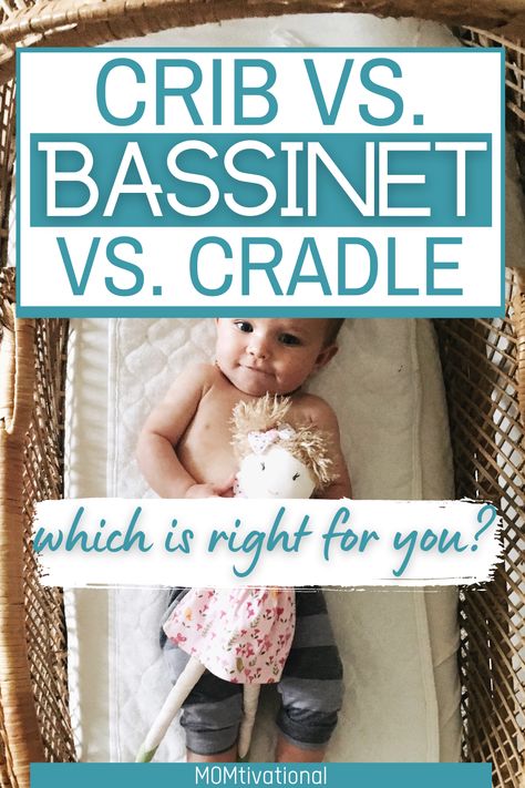 Bassinet vs Crib vs Cradle: What is the best baby bed for your newborn? Newborn Crib Sleeping, Bedroom With Bassinet, Basinette In Bedroom, Crib In Master Room, Bassinet In Parents Room, Bassinet Ideas, Bassinets For Baby, Baby Basinets, Co Sleeper Bassinet