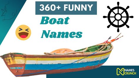 "A delightful assortment of witty and amusing boat names, designed to bring humor and a touch of whimsy to the world of sailing and boating." Clever Boat Names, Funny Boat Names, Funny Boat, Boat Name, Sailing Regatta, Catchy Names, Boat Names, Icebreakers, Paddle Boat