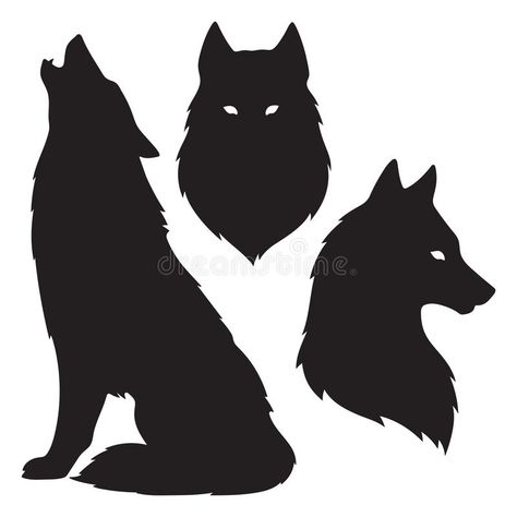 Wiccan Familiar, Marina Tattoo, Underbust Tattoo, Kali Art, Silhouette Arte, Granite Ideas, Earring Templates, Wolf Logo, Wolf Silhouette