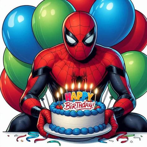 Happy Birthday Spiderman, Cinderella Cake Topper, Baby Superhero, Spiderman Theme, Cinderella Cake, Avengers Party, Happy Birthday Template, Avengers Birthday, Spiderman Birthday