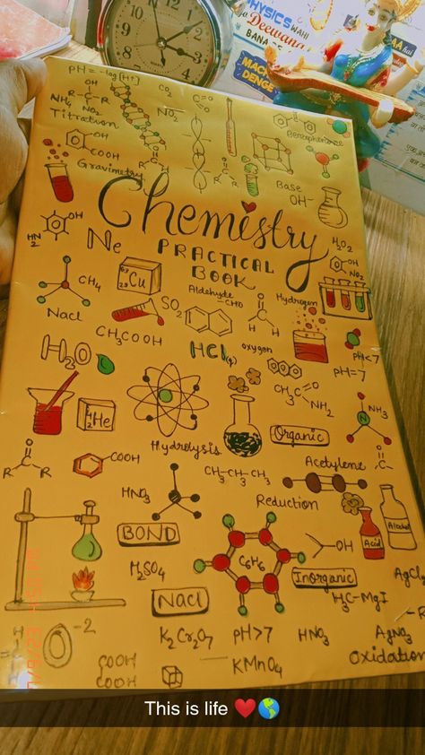 Chemistry Board Decoration Ideas, Science Book Decoration Ideas, Front Page Of Physics Project File, Chem Project Ideas, Physics File Decoration Ideas, Physics First Page Ideas, Chemistry Project Cover Page Ideas Aesthetic, Chemistry File Decoration Ideas, Science First Page Design