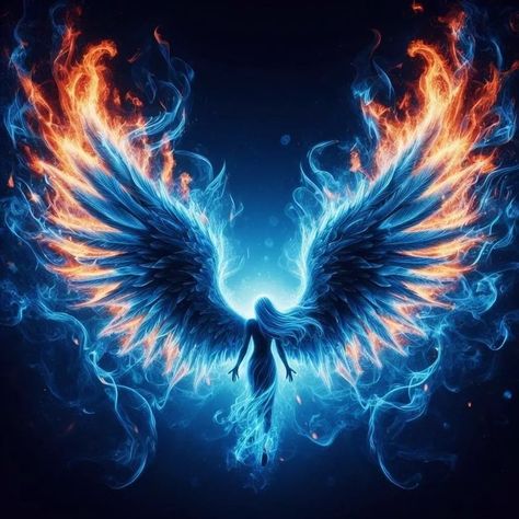 Celestial menace Wing's consuming fire art . . . #angelart #wings #fire #fireangel #fireburn #fireworld #celestialbeings #celestiallife #angelartai #angelartwork #fireangels #angelicglory #gainwithdixohbrown #power #aiart #aigenerations #copilot #bing #angelai Flame Wings, Fire Wings, Consuming Fire, Angel Artwork, Board Shop, Fire Art, Wings Of Fire, Blue Flames, Angel Art