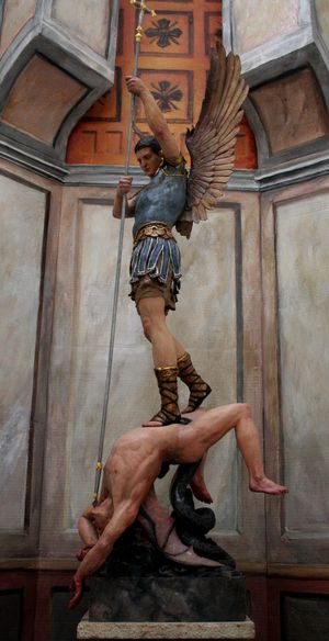 Peter Murphy, St Michael The Archangel, Michael The Archangel, Classic Sculpture, Afrique Art, Art Sacre, Art Of Man, San Michele, Art Ancien