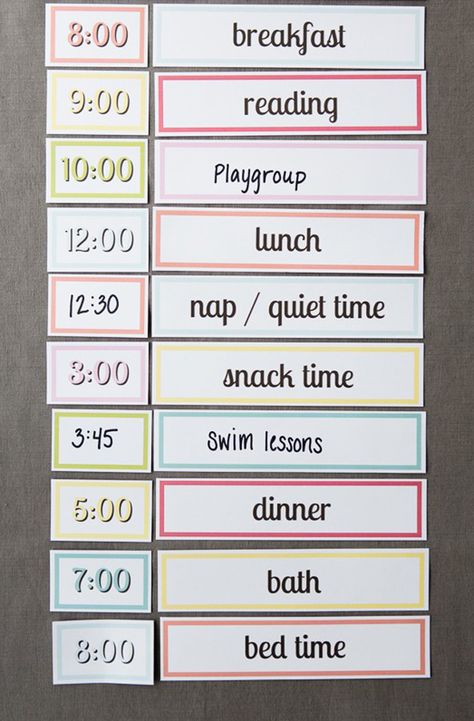 Free Printable: Setting up a Simple Routine with Kids - Modern Parents Messy Kids Printable Daily Schedule, Simple Routine, Toddler Schedule, Summer Schedule, Messy Kids, Kids Schedule, Routine Chart, Time Table, Swim Lessons