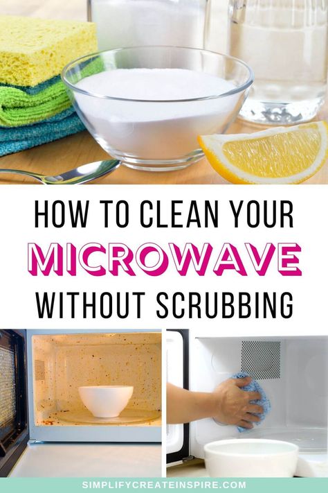 Looking for an easy method for how to clean a microwave without any scrubbing? This is a no-scrub microwave cleaning hack. This method uses only natural ingredients, so it's safe and gentle on your appliance. Plus, it's a great way to remove stubborn food stains without using harsh chemicals. How to clean a microwave. Microwave cleaning hack. How to clean your microwave naturally. How to clean a microwave with vinegar. How to clean a microwave without vinegar. Clean Microwave Vinegar, Dishwasher Not Draining, Microwave Cleaning Hack, Microwave Cleaning, Easy Microwave Cleaning, Clean A Microwave, Microwave Hacks, Cleaning Your Dishwasher, Vinegar Uses