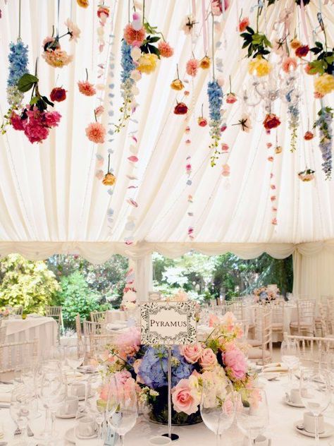 Tipi Wedding, Floating Flowers, Marquee Wedding, Hanging Flowers, Wildflower Wedding, Festival Wedding, Wedding Themes, Backyard Wedding, Spring Wedding