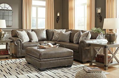 Taupe Sectional Living Room, Large Sectional Living Room, Taupe Sofa Living Room, Living Room Taupe, Contemporary Living Room Sectional, Taupe Sectional, Modern Sectional Living Room, Brown Leather Couch Living Room, Comfortable Sectional Sofa