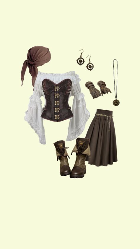 outfit inspo! ~ ⚔️ 🏴‍☠️ #pirate #pirateaesthetic #piratestyle #steampunk #steampunkstyle #steampunkaesthetic #style #fyp #inspo #inspiration #outfitinspo #styleinspo #fashion #fashioninspo #outfit Steampunk Aesthetic, Steampunk Pirate, Pirate Outfit, Pirate Fashion, Pirate Halloween, Fairy Clothes, Old Fashion Dresses, Steampunk Clothing, Pirate Costume