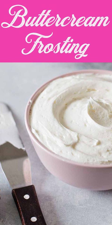 Easy Vanilla Buttercream Frosting Easy Vanilla Buttercream Frosting, Frosting Buttercream, Frosting Recipes Easy, Bean Cakes, Disney Recipes, Vanilla Buttercream Frosting, Buttercream Frosting Recipe, Salty Cake, Food Dye