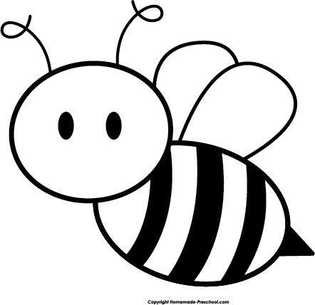 Honey Bee Black And White Clipart - Clipart Kid Bee Pics, Bee Quilt, Bee Coloring Pages, Bee Images, Bee Drawing, Bee Clipart, Png Images Free, Drawing Pattern, Baby Journal