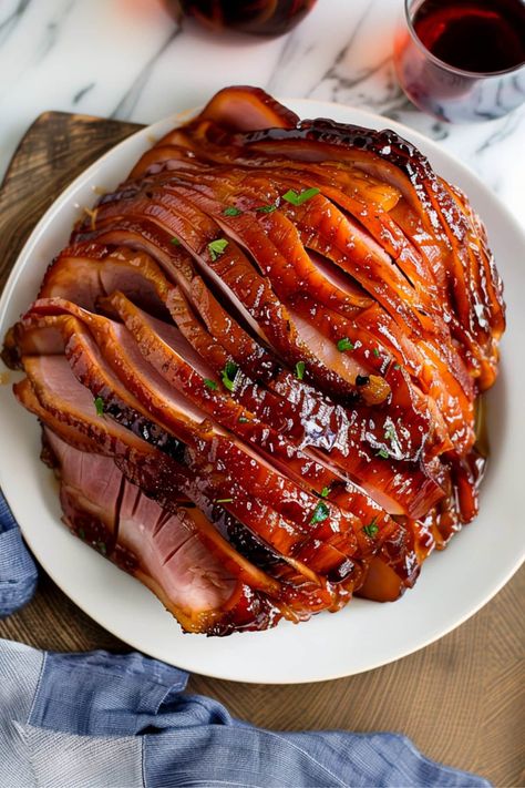 This Coca-Cola glazed ham will be the hit of any gathering! It's sweet, savory, and bursting with delicious flavor. Coca Cola Glazed Ham, Meal Categories, Coke Ham, Christmas Ham Dinner, Coca Cola Ham, Cola Ham, Ham Christmas, Gourmet Entrees, Christmas Ham Recipes