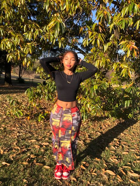 Cargo Pants Women Outfit, Long Skirt Outfits, Pretty Females, Swaggy Outfits, Girly Outfits, Cute Simple Outfits, African Fashion Dresses, Teen Fashion Outfits, Skirt Outfits