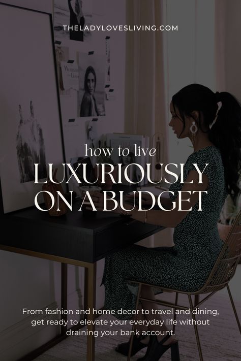 Living elegantly doesn't have to break the bank. With a little creativity, it's possible to live a sophisticated lifestyle on a budget. There are a few simple and effective ways to achieve an elegant lifestyle without sacrificing your financial stability. Click to learn how to live the elegant life you dream of without breaking the bank. === how to live elegantly, how to live elegantly on a budget, elegant life, classy life, how to be elegant aesthetic, elegant lifestyle on a budget Elegant On A Budget Outfits, Bougie Lifestyle Aesthetic, Luxury Lifestyle On A Budget, How To Live Elegantly, How To Act Expensive, Simple Elegance Aesthetic, How To Be Fancy, Simple Luxury Lifestyle, Glow Up On A Budget