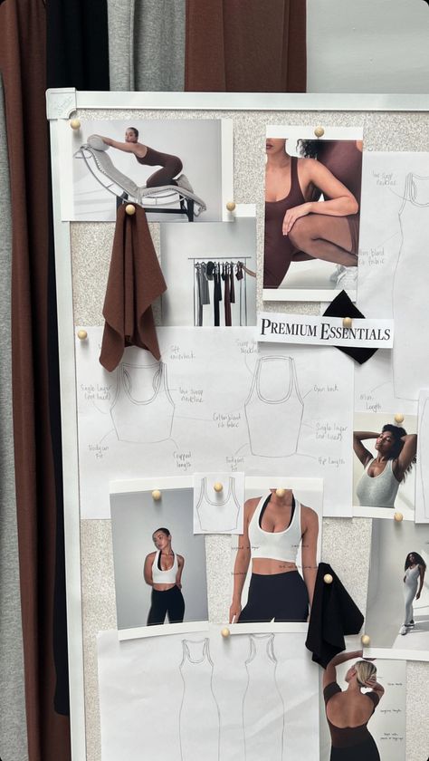 Fashion Bulletin Board, Marketing Ideas Clothing Brand, Business Of Fashion, Successful Clothing Brand Aesthetic, Boutique Collection Ideas, Small Business Mood Board, Fittings Aesthetic, Clothing Brand Vision Board, Content Ideas For Clothing Brand