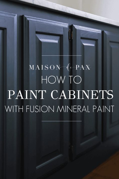 How To Use Fusion Mineral Paint, Fusion Mineral Paint Liberty Blue, Painting With Fusion Mineral Paint, Fusion Mineral Paint Cabinets, Lichen Cabinet Ideas, Painting Bathroom Cabinets Black, Fusion Paint Kitchen Cabinets, Fusion Mineral Paint Furniture Projects, Chalk Paint Bathroom Cabinets