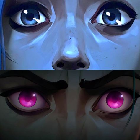 Jinx Eyes, Jinx Face, Arcane Eyes, Kubo And The Two Strings, Arcane Jinx, League Of Legends Game, Jinx League Of Legends, Lol League Of Legends, Eye Art