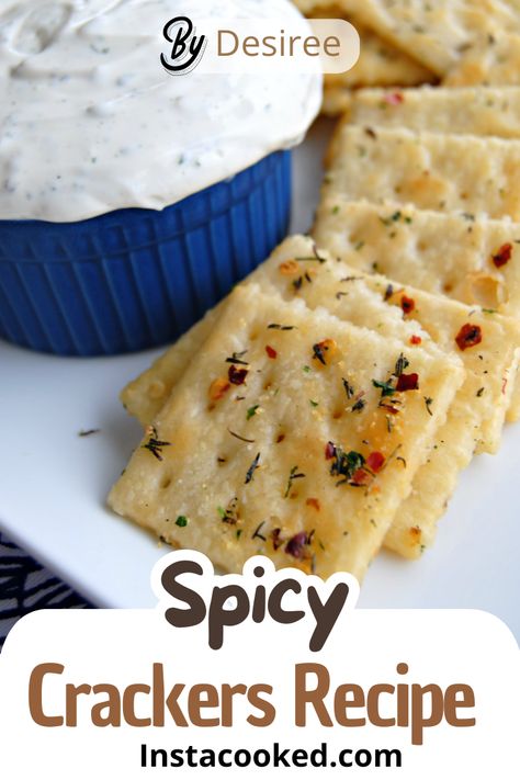 Learn how to make spicy crackers with Ranch mix, red pepper, and garlic for the perfect snack. Easy to prepare, flavorful, and perfect for gatherings! Ranch Cracker Mix Recipe, Hot Crackers Recipe, Cracker Mix Recipes, Hot Crackers, Spicy Crackers Recipe, Ranch Crackers, Spicy Crackers, Seasoned Crackers, Snack Easy