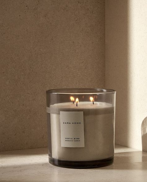 Angle Candle Aromatic Candles, Zara Home, Candle Jars, Mindfulness, Zara, Candles