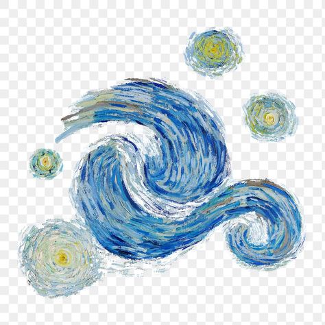 Van Gogh Famous Paintings, Sticker Transparent Background, Starry Night Background, Van Gogh Wallpaper, Vincent Van Gogh Starry Night, Painting Logo, Starry Night Painting, Sticker Transparent, The Starry Night