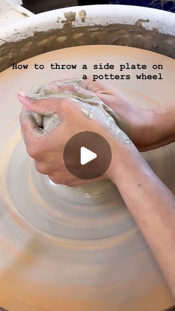 thepottersstudio on Instagram: "Watching clay take shape on the potter’s wheel feels like seeing magic happen right in front of you. It’s amazing to witness how a lump of clay turns into something beautiful.

#PotteryMagic #WheelThrowingWonder #ClayTransformation #artisticalchemy" Throwing A Plate On The Wheel, Throwing Clay, Clay Videos, Wheel Throwing, Pottery Wheel, Potters Wheel, Side Plates, Something Beautiful, Turning