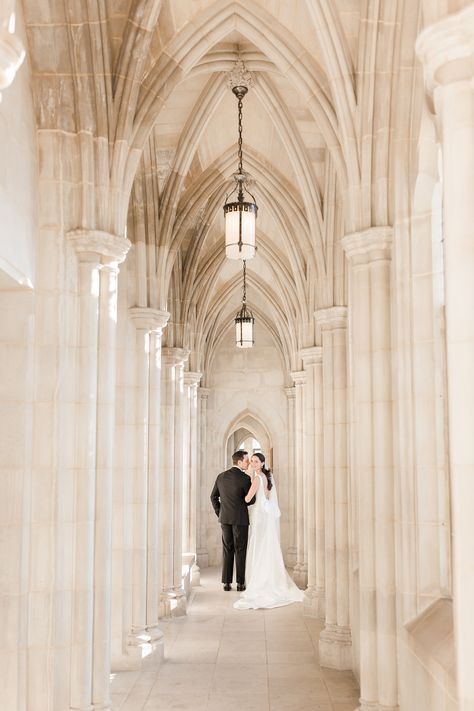 Washington National Cathedral Wedding in DC Classic Black Tie Wedding, Dc Wedding Photos, Dc Engagement Photos, Cathedral Wedding Dress, Washington National Cathedral, Washington Wedding Venues, National Cathedral, Dc Wedding Venues, Cathedral Wedding